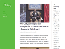 Tablet Screenshot of blog.al-islam.org